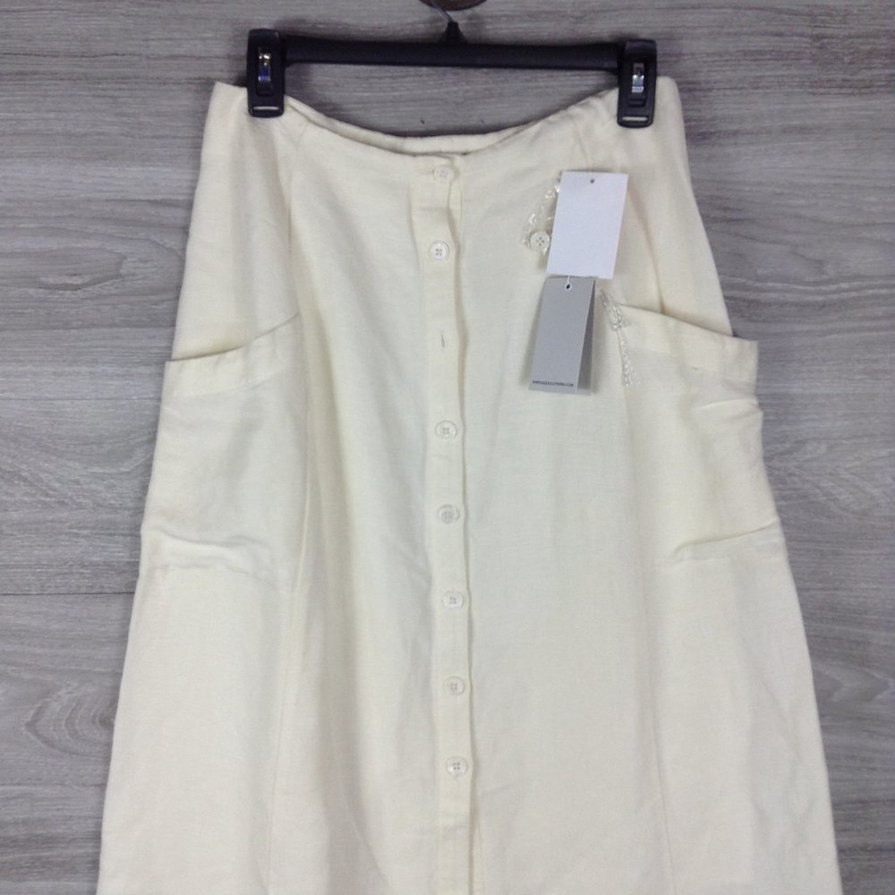 Rails Ivory Freya Front Button Midi Skirt - image 2